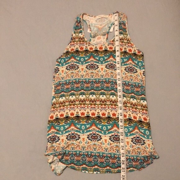 First Look Print Tank Top with Bow Women Size Small - Picture 5 of 7